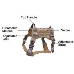 Tactical No Pull Dog Harness